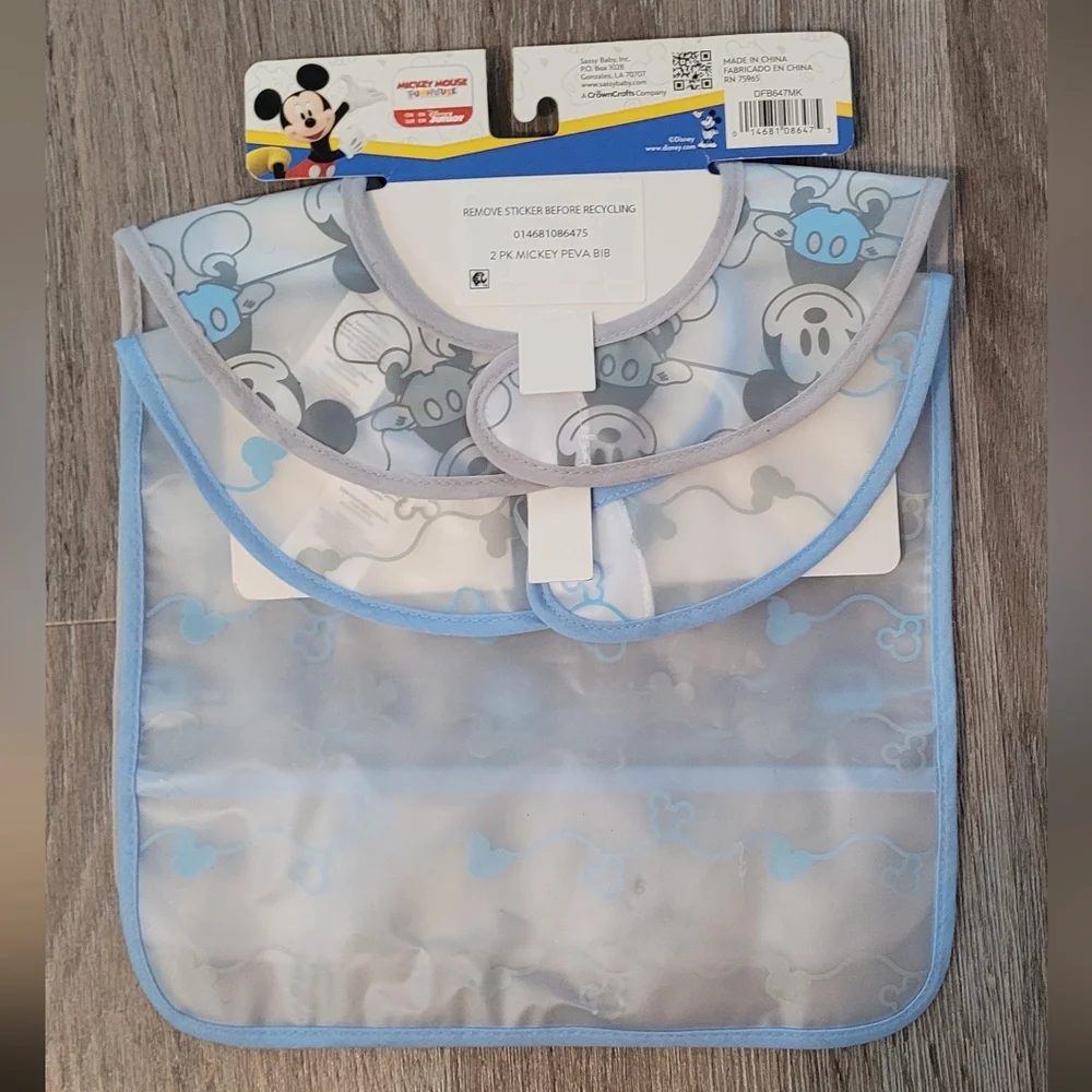 Disney Junior 2 Pack Of Bibs, New With Tags